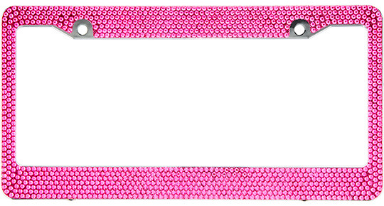 Crystal Bling Car Metal License Plate Frames