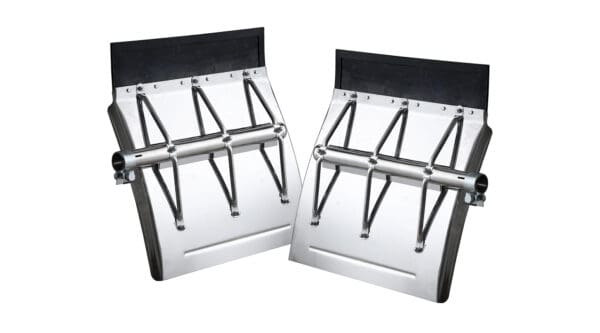 Stainless Steel Quarter Fenders with Full Brace Design For Semi Trucks - 24"  X 24"