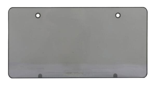 Tinted Unbreakable Flat License Plate Cover - 2 Holes