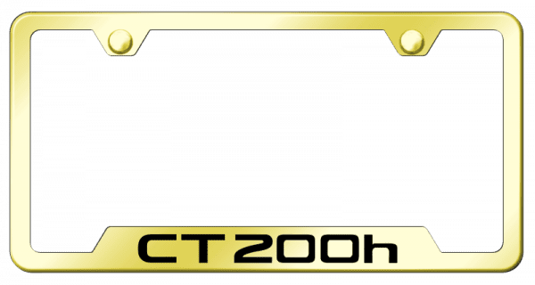 CT200h Laser Etched Cut-Out Frame – Gold