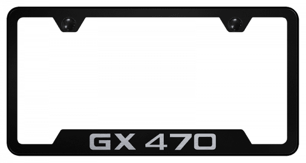GX470 Laser Etched Cut-Out Frame – Black