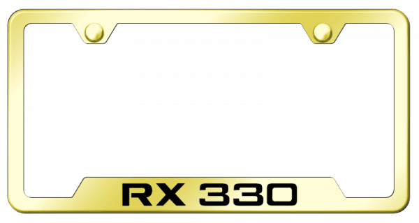 RX330 Laser Etched Cut-out Frame – Gold