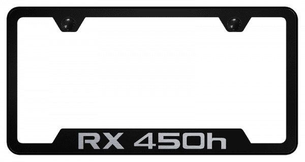 RX450h Laser Etched Cut-Out Frame – Black