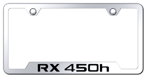 RX450h Laser Etched Cut-out Frame – Stainless Steel