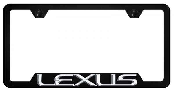 Lexus OEM Name PC Notched Frame – UV Print on Black