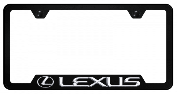 Lexus OEM PC Notched Frame – UV Print on Black