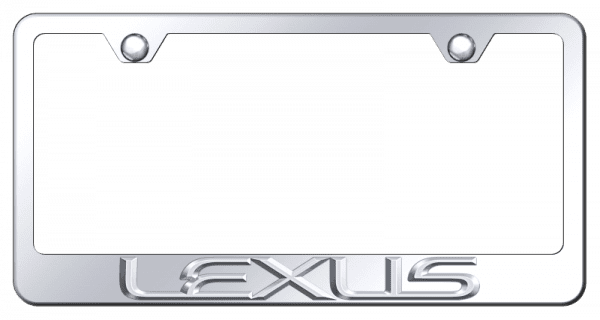 Lexus 3D Chrome on Chrome Frame -Metal