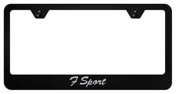 F Sport Script Laser Etched Frame – Black