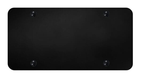 Blank Stainless-Steel License Plate - Black