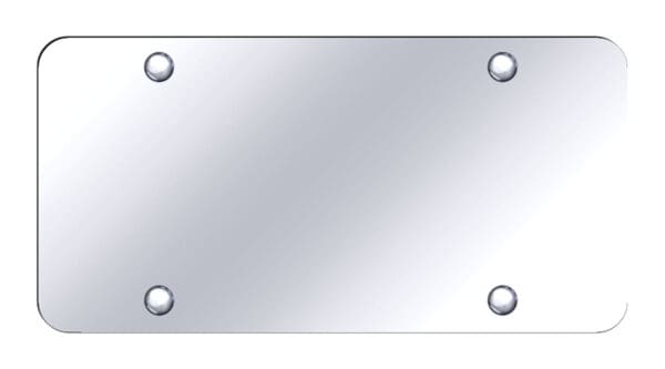 Blank Stainless-Steel License Plate - Mirror Finish