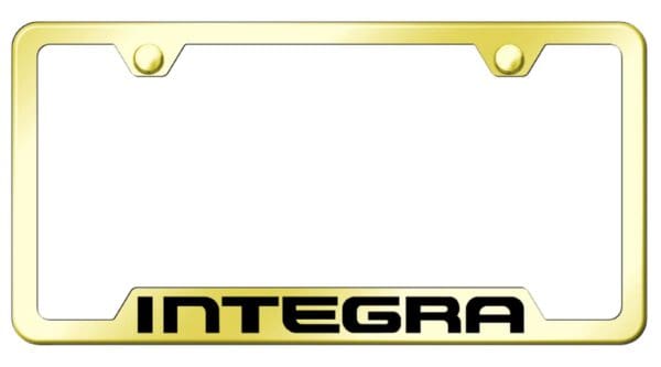 Acura Integra Laser Etched Logo Cut-Out License Plate Frame
