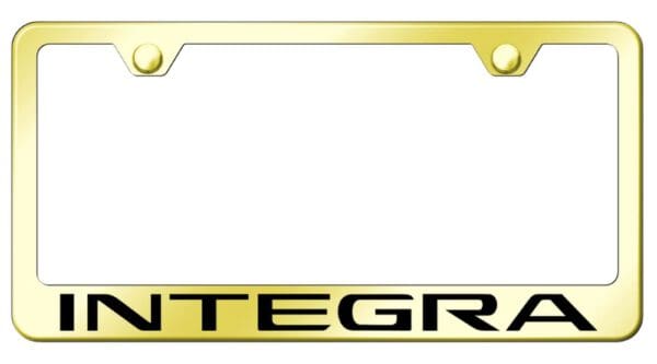 Acura Integra Laser Etched Logo Stainless Steel License Plate Frame