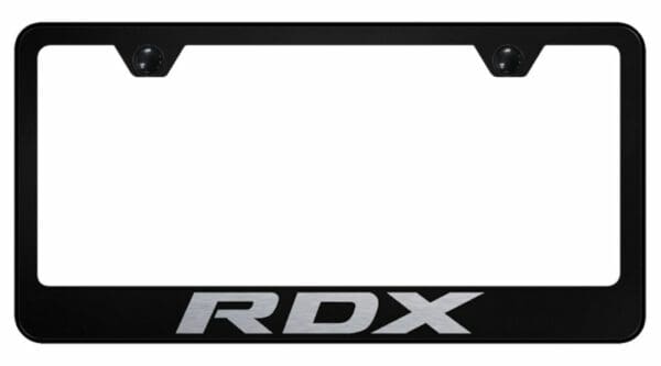 Acura RDX Black Stainless Steel License Plate Frame