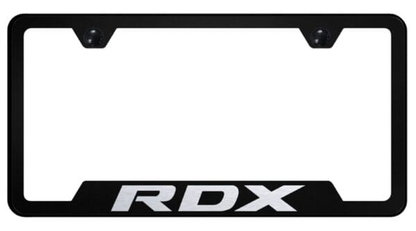 Acura RDX Laser Etched Logo Cut-Out License Plate Frame