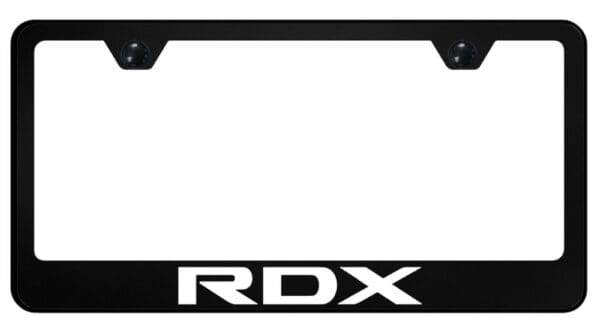 Acura RDX UV Print Polycarbonate License Plate Frame (Black)