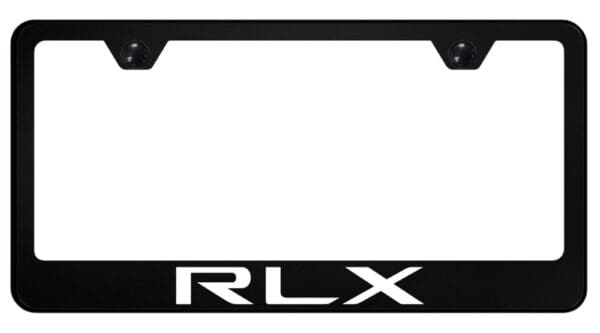 Acura RLX UV Print Polycarbonate License Plate Frame (Black)