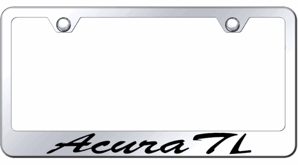 Acura TL Laser Etched Script Logo Chrome License Plate Frame Official Licensed