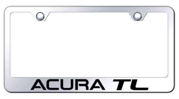 Acura TL Mirrored Chrome Stainless Steel License Plate Frame - LF.ATL.EC