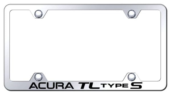Acura TL Type S Laser Etched Logo Wide Body License Plate Frame