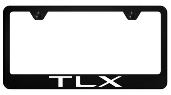 Acura TLX UV Print Polycarbonate License Plate Frame (Black)