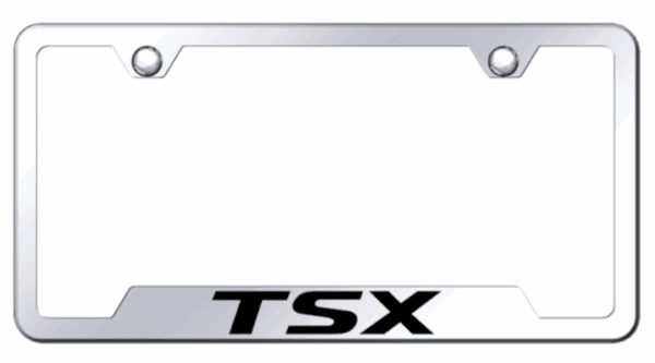 Acura TSX Laser Etched Logo Notched License Plate Frame Official Licensed