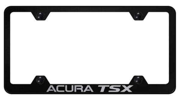 Acura TSX Laser Etched Logo Stainless Steel Wide Body License Plate Frame