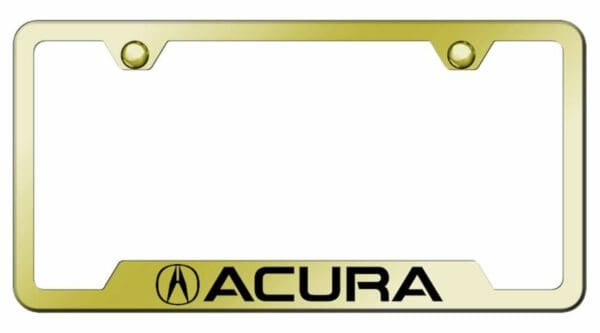 AcuraGold Stainless Steel License Plate Frame - GF.ACU.EG