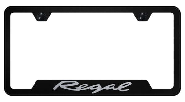 Buick Regal Laser Etched Logo Cut-Out License Plate Frame