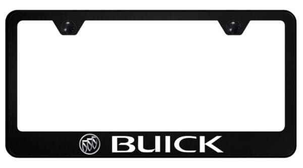 Buick UV Print Polycarbonate License Plate Frame (Black)