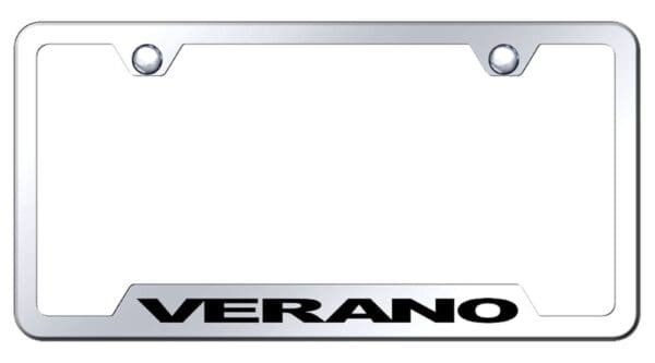 Buick Verano Laser Etched Logo Cut-Out License Plate Frame (Chrome)