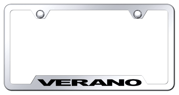 Buick Verano Mirrored Chrome Notched License Plate Frame Official Licensed