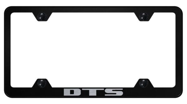 Cadilac DTS Laser Etched Logo Wide Body License Plate Frame