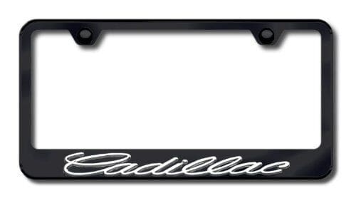 Cadillac 3D Black Metal License Frame