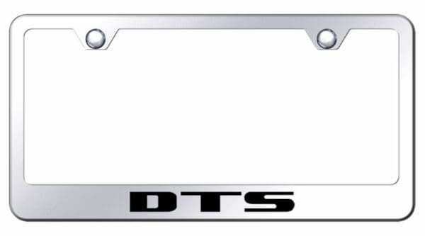 Cadillac DTS Mirrored Chrome Stainless Steel License Plate Frame