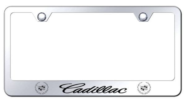 Cadillac Laser Etched License Plate Frame (Chrome)