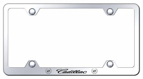 CadillacChrome Stainless Steel License Plate Frame - LFW.CAD.EC