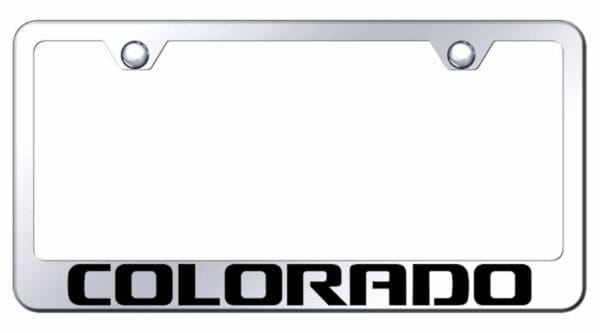 Chevrolet Colorado Mirrored Chrome Stainless Steel License Plate Frame