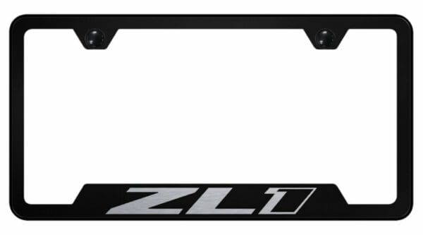 Chevrolet Zl1 Black Stainless Steel License Plate Frame