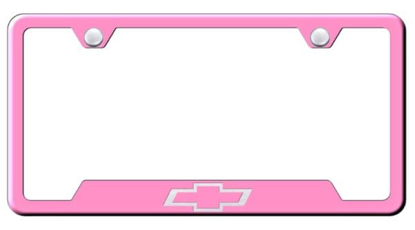 Chevy Laser Etched Logo Cut-Out License Plate Frame