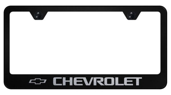 Chevy Laser Etched Logo Stainless Steel License Plate Frame
