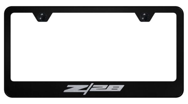 Chevy Z28 Laser Etched Logo Stainless Steel License Plate Frame