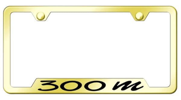 Chrysler 300m Laser Etched Logo Cut-Out License Plate Frame