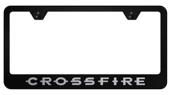 Chrysler Crossfire Laser Etched Logo Stainless Steel License Plate Frame