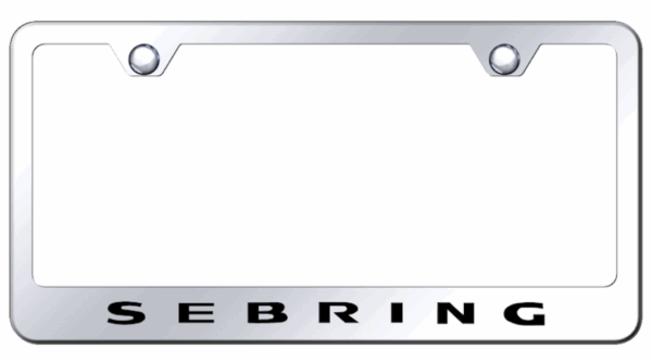 Chrysler Sebring Laser Etched Logo Standard License Plate Frame Official License