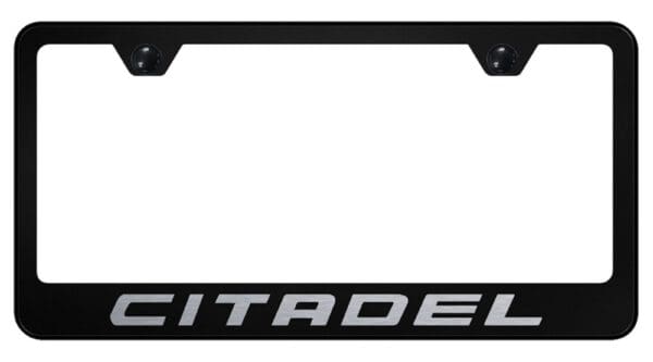 Dodge Citadel Laser Etched Logo Stainless Steel License Plate Frame