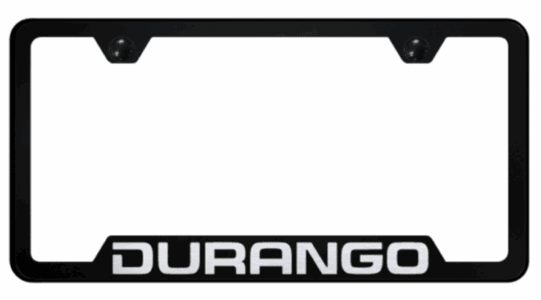 Dodge Durango Laser Etched Logo Notched License Plate Frame Official Licensed