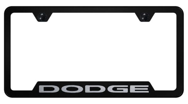 Dodge Laser Etched Logo Cut-Out License Plate Frame
