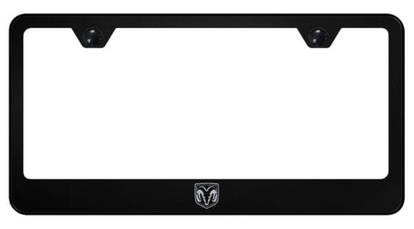 Dodge Ram Logo License Plate Frame (Black)