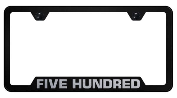 Ford 500 Laser Etched Logo Cut-Out License Plate Frame