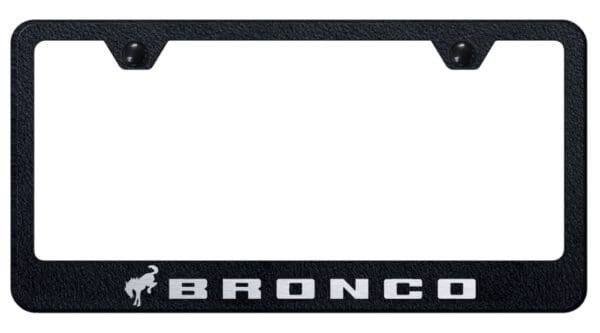 Ford Bronco Laser Etched Logo Stainless Steel License Plate Frame